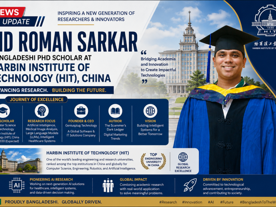 Bangladeshi Scholar MD Roman Sarkar Advances to PhD Research at Harbin Institute of Technology, China